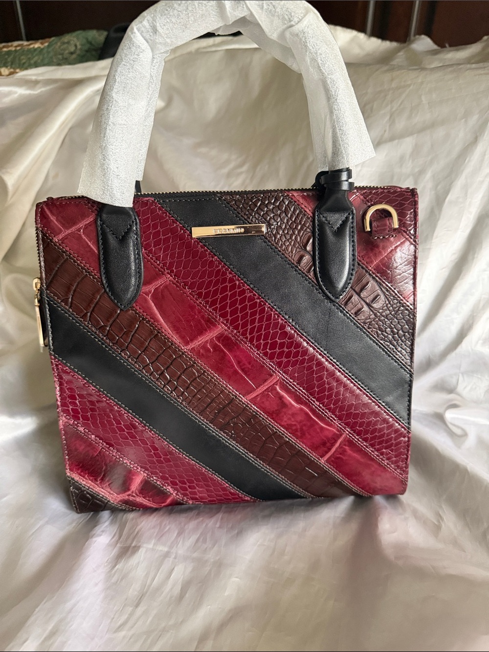 Brahmin Small Caroline Tart Flashback Tote Bag Dust Bag & Registration Card NWT